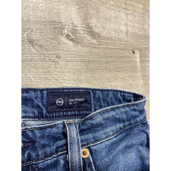 AG Adriano Goldschmied Saige Jeans Womens 32 High Rise Wide Leg Crop Raw Hem - Picture 6 of 11